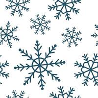 Flat Frosty geometric snowflakes seamless tile pattern with modern winter aesthetics and cool tones concept as Geometric snowflakes with frosty details create a modern seamless til Clean Pro vector