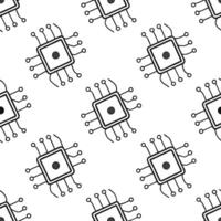 Flat Innovative techno circuits seamless tile pattern showcasing precise electronic pathways digital schematic traces isolated white balance effect concept as Precise electronic de Clean Pro vector