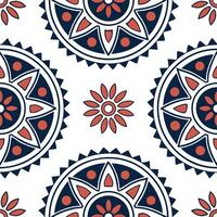 Flat Integrate African shweshwe fabric patterns into seamless tile designs focusing on geometric patterns and bold color contrasts concept as Create modern tile patterns based on Clean Pro vector