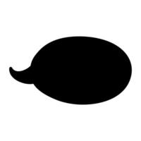 Speech bubble icon. Flat illustration of speech bubble icon for web design vector