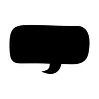 Speech bubble icon. Flat style. illustration isolated on white background vector