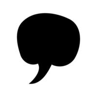 Speech bubble icon. illustration in a flat style on a white background. vector
