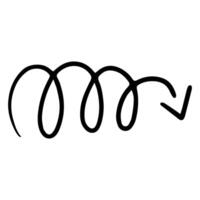 Curved arrows icon. Simple illustration of curved arrows icon for web vector