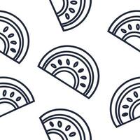 Flat Invent a seamless repeat of curved futuristic shapes bright node highlights white negative space exuding refined synergy concept as Showcase rhythmic arcs minimal code lines a Clean Pro vector