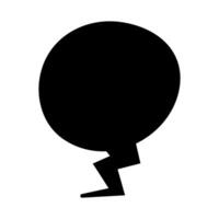 Speech bubble icon. illustration. Black on white background. For web sites or app. vector