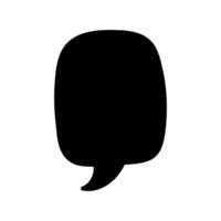 Speech bubble icon. illustration of a speech bubble isolated on white background. vector