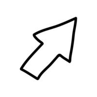 Cursor icon . A thin line sign. Isolated contour symbol illustration vector