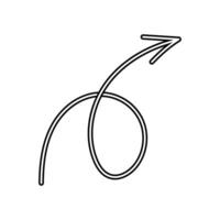 Arrow icon. Trendy flat style for graphic design, web site. vector