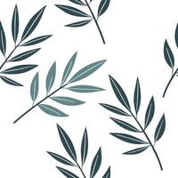 Flat Minimalist bamboo leaves seamless tile pattern with simple green stalks and soft grey accents ideal for modern kitchens concept as Simple green bamboo stalks and soft grey acc Clean Pro 2 vector
