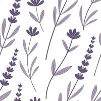 Flat Minimalist lavender seamless tile pattern with simple purple blooms and soft grey accents ideal for modern kitchens concept as Simple purple lavender blooms and soft grey acce Clean Pro 2 vector