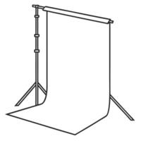 Flat Minimalist photography studio with cyclorama concept as Slow pan across a pristine photography studio featuring a seamless white cyclorama The uncluttered space maximizes cre Clean Pro vector