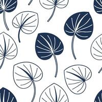 Flat Modern geometric Pilea seamless pattern with abstract shapes and white balance on white concept as Abstract geometric Pilea leaves with modern shapes forming a unique seamless Clean Pro vector