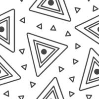 Flat Modern geometric triangle seamless pattern with angular shapes and white balance on white concept as Angular triangle shapes with modern geometric design creating unique seaml Clean Pro vector