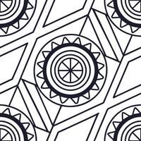 Flat Modern seamless tile pattern featuring bold techno geometrics and sharp angular divisions in a precise grid layout with isolated whitebalance clarity concept as Bold digital t Clean Pro vector