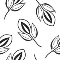 Flat Monochrome abstract shapes seamless tile pattern simple isolated white background perfect for elegant branding packaging concept as Monochrome abstract shapes seamless pattern Clean Pro vector