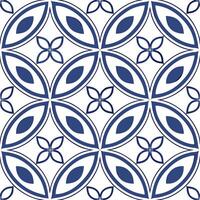 Flat Moroccan Zellige Patterns seamless tile pattern with vibrant blues and intricate geometric designs for exotic home decor concept as Vibrant blue Moroccan zellige patterns and Clean Pro vector