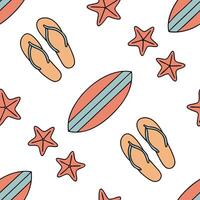 Flat Playful summer seamless pattern with beach balls and vibrant tropical colors for a fun sunny atmosphere concept as Fun summer pattern with beach balls and vibrant tropical col Clean Pro 2 vector