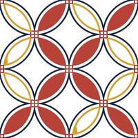 Flat Pop Art seamless pattern with bold retro circles in primary colors concept as Design a seamless pattern featuring bold retro circles in primary colors capturing the essence of Clean Pro vector