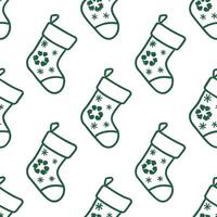 Flat Recycled Glass Christmas Stocking concept as A seamless minimal background featuring a repeating pattern of Christmas stockings made from recycled glass symbolizing a sustaina Clean Pro 2 vector