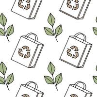 Flat Recycled Paper Elements concept as A seamless design featuring various elements made from recycled paper ideal for representing a Zero Waste New Year 2026 The camera c Clean Pro 2 vector