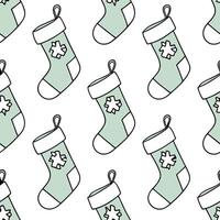 Flat Recycled Glass Christmas Stocking concept as A seamless minimal background featuring a repeating pattern of Christmas stockings made from recycled glass symbolizing a sustaina Clean Pro vector