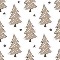 Flat Recycled Paper Christmas Tree concept as A seamless minimal background featuring a repeating pattern of Christmas trees made from recycled paper symbolizing a sustainable holi Clean Pro vector
