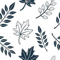 Flat Retro botanical seamless pattern with bold colors for lively interiors concept as Vibrant botanical elements in a retro seamless pattern bringing energy and life to interiors Clean Pro vector