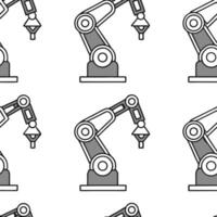Flat Robotic Hand in Action concept as A detailed macro shot of a robotic hand performing a delicate task symbolizing human achievement through automation The camera captures the Clean Pro vector