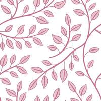 Flat Romantic vine seamless tile pattern with delicate tendrils and soft pink hues perfect for cozy bedrooms concept as Delicate vine tendrils and soft pink hues create romantic vi Clean Pro vector