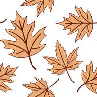Flat Rustic autumn leaves seamless pattern with deep earth tones and organic shapes for a natural earthy design concept as Rustic autumn leaves pattern with earth tones and organic Clean Pro 2 vector