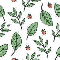 Flat Seamless Greenery Elements concept as A seamless design featuring lush greenery and plants symbolizing a fresh start for New Year 2026 and a commitment to Zero Waste P Clean Pro vector
