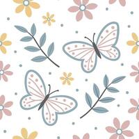 Flat Serene spring pastel seamless tile pattern with light pinks blues and yellows for peaceful spaces concept as Soft pink blue and yellow pastels in a seamless pattern creating s Clean Pro vector