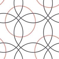 Flat Sleek circle tile pattern with overlapping spheres and soft pastel shades on white background focusing minimal style concept as Overlapping pastel circles forming a sleek seam Clean Pro vector
