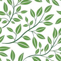 Flat Spring dawn seamless tile pattern with the soft golden light filtering through new green leaves concept as The soft golden light of spring dawn filters through new green leave Clean Pro vector
