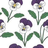 Flat Spring garden seamless pattern with anemones and camellias for elegant outdoor garden designs concept as Elegant anemones and camellias arranged in a seamless spring garden pa Clean Pro 2 vector