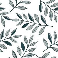 Flat Spring leaves seamless pattern with soft gradients and green tones for fresh natural designs concept as Seamless pattern featuring soft gradient spring leaves in varying shade Clean Pro 4 vector