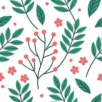 Flat Spring nature seamless pattern with gentle rain droplets on leaves and soft green hues for serene designs concept as Seamless pattern with soft green leaves and gentle rain dr Clean Pro 3 vector