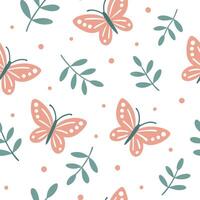 Flat Subtle spring pastel seamless tile pattern with soft mint and peach accents for modern interiors concept as Modern interior design with soft mint and peach accents in seamless Clean Pro vector
