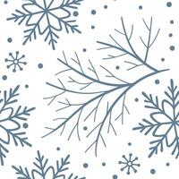 Flat Subtle winter snow seamless pattern with delicate snowflakes and soft frosty textures for a quiet peaceful design concept as Subtle winter snow pattern with delicate snowflake Clean Pro vector