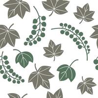 Flat Summer leaves seamless pattern with bright green and jungle leaves for vibrant outdoor decor concept as Bright green jungle leaves arranged in a seamless pattern to create a v Clean Pro 3 vector