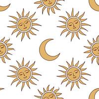 Flat Summer sun seamless tile pattern with radiant sunbursts and warm yellow hues for vibrant spaces concept as Bright sunbursts and warm yellow tones arranged seamlessly for a vib Clean Pro 2 vector
