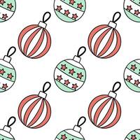 Flat Upcycled Fabric Christmas Ornaments concept as A seamless minimal background featuring a repeating pattern of Christmas ornaments made from upcycled fabric scraps in various c Clean Pro vector