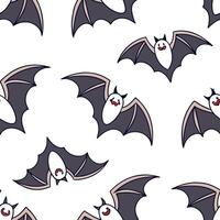 Flat Vampire fangs and bats seamless tile pattern with gothic elements and dark hues for spooky Halloween decor concept as Gothic vampire fangs and bats arranged seamlessly with da Clean Pro vector