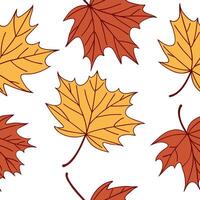 Flat Warm autumn leaves seamless pattern with rich browns reds and oranges for a cozy fall inspired design concept as Cozy autumn leaves pattern with rich brown red and orange hues Clean Pro vector