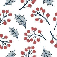 Frost covered berries seamless tile pattern with icy accents and winter hues concept as Icy accents on frost covered berries create a seamless tile pattern with winter hues for coz Clean Pro vector
