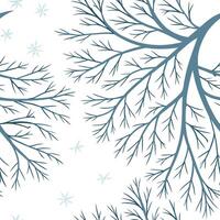 Frost covered branches seamless tile pattern with intricate ice details and snowy accents concept as Intricate ice details on frost covered branches create a seamless tile pattern Clean Pro vector
