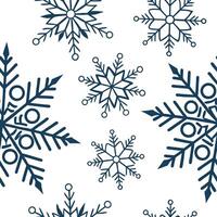 Frosty geometric snowflake seamless tile pattern with modern winter designs concept as Modern winter designs feature geometric snowflakes and frosty patterns in a seamless tile pat Clean Pro vector