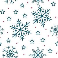 Frosty snowflake and Christmas star seamless tile pattern with sparkling holiday accents concept as Sparkling Christmas stars paired with frosty snowflakes create a seamless tile p Clean Pro 2 vector