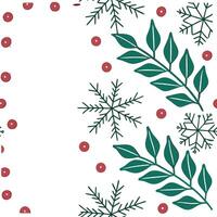 Frosty snowflake and holiday wreath seamless tile pattern with festive winter elements concept as Holiday wreaths paired with frosty snowflakes create a seamless tile pattern with Clean Pro vector