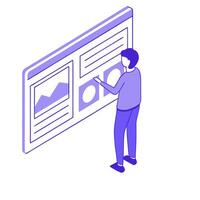 Futuristic Community Manager Using Holographic Dashboard concept as Futuristic community manager interacts with holographic dashboard managing digital communities seamlessly high t Clean Pro vector